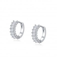 Hoop Diamond Earrings