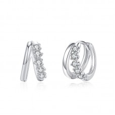 Hoop Diamond Earrings