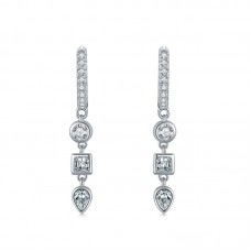 Hoop Diamond Earrings