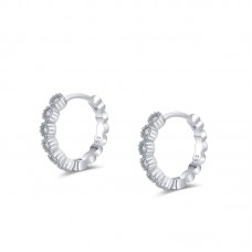 Hoop Diamond Earrings