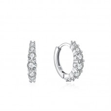 Hoop Diamond Earrings