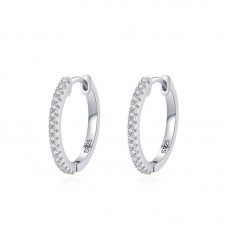 Hoop Diamond Earrings