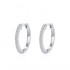 Hoop Diamond Earrings