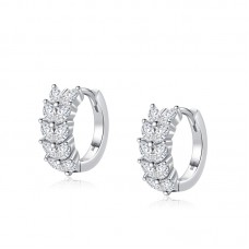 Hoop Diamond Earrings