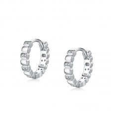 Hoop Diamond Earrings