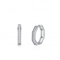 Hoop Diamond Earrings