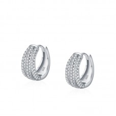 Hoop Diamond Earrings