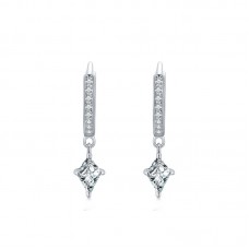 Hoop Diamond Earrings