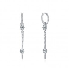 Hoop Diamond Earrings