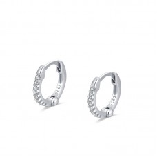 Hoop Diamond Earrings