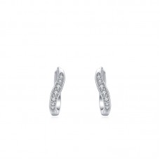 Hoop Diamond Earrings