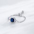 Created Blue Sapphire Ring