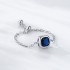 Created Blue Sapphire Ring