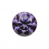 GRA Moissanite Royal Purple Round Brilliant 1Carat