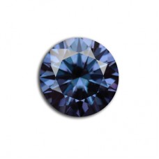 GRA Moissanite Periwinkle Blossom Round Brilliant 1Carat