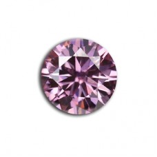 GRA Moissanite Orchid Pink Round Brilliant 1Carat