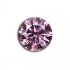 GRA Moissanite Orchid Pink Round Brilliant 1Carat