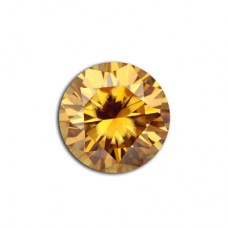 GRA Moissanite Golden Imperial Round Brilliant 1Carat