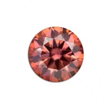 GRA Moissanite Sweet Orange Round Brilliant 1Carat