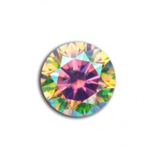 GRA Moissanite Dichroic Luminous Round Brilliant 1Carat