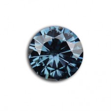 4570# GRA Moissanite Celestial Blue Round Brilliant 1Carat