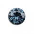 4570# GRA Moissanite Celestial Blue Round Brilliant 1Carat