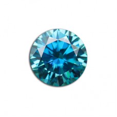 GRA Moissanite Glacier Blue Round Brilliant 1Carat