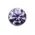 GRA Moissanite Royal Purple Light Round Brilliant 1Carat