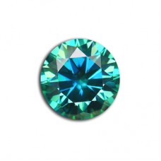 GRA Moissanite Green Spark Round Brilliant 1Carat