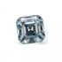 Original GRA Moissanite Blue Color Asscher Cut