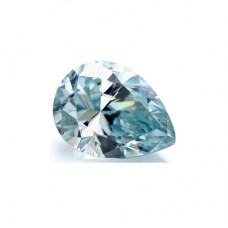 Original GRA  Moissanite Blue Pear Brilliant