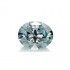 Original GRA Moissanite Blue Color Oval Brilliant