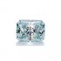 Original GRA Moissanite  Customized Blue Color Moissanite