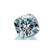 Original GRA Moissanite Blue Color Cushion Brilliant