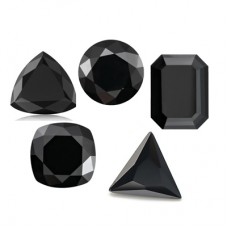 Original GRA Moissanite  Customized Black Color Moissanite