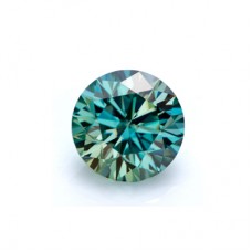 Original GRA Moissanite Green Color Round Brilliant