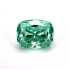 Original GRA Moissanite Green Color Elongated Cushion Brilliant