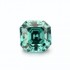 Original GRA Moissanite Green Color Asscher Cut