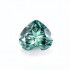 Original GRA Moissanite Green Color Heart Brilliant