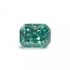 Original GRA Moissanite Green Color Radiant Brilliant