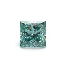 Original GRA Moissanite Green Color Princess Cut