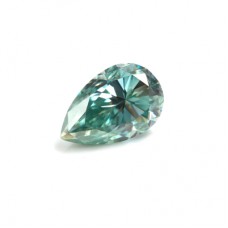 Original GRA  Moissanite Green Pear Brilliant